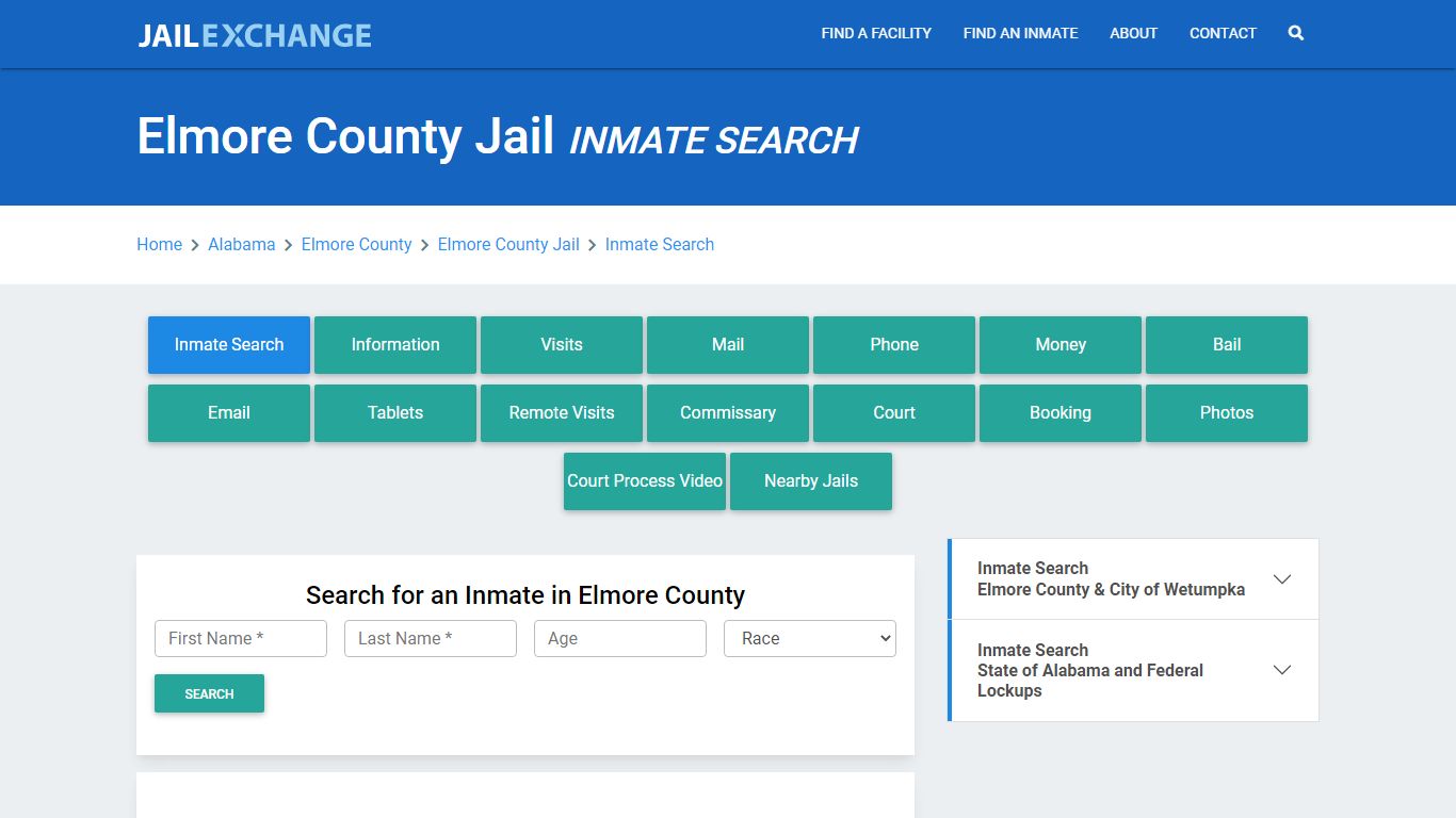 Elmore County Jail, AL Inmate Search: Roster & Mugshots