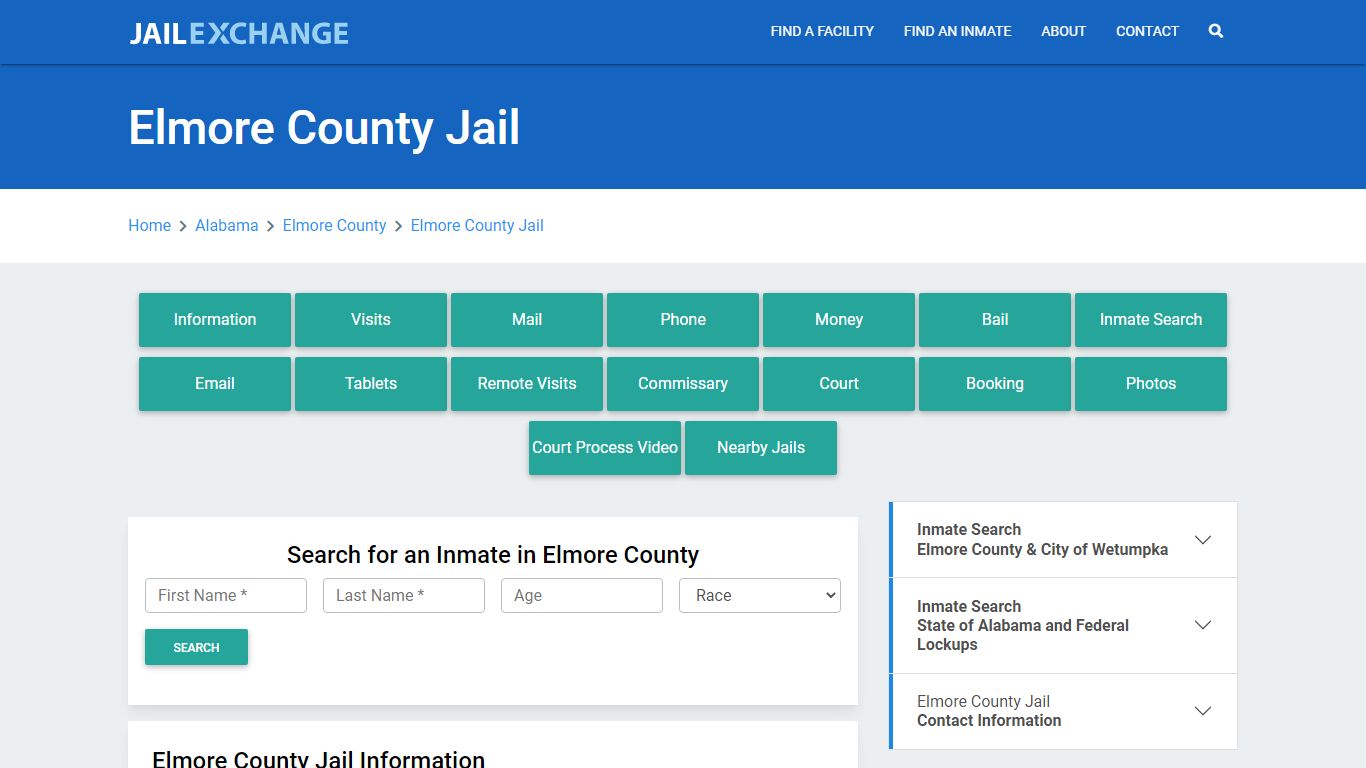 Elmore County Jail Roster Lookup, AL, Inmate Search